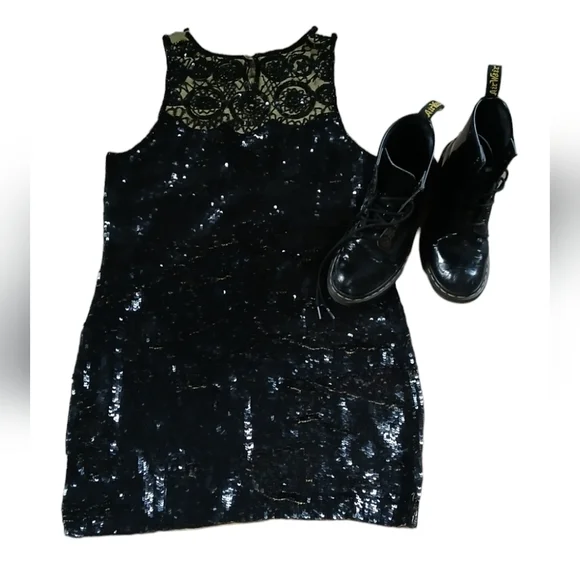 Vintage 80's Liu.jo Dress Art Wear Embellished Sequins Regency Gothic Wedding - Picture 6 of 15